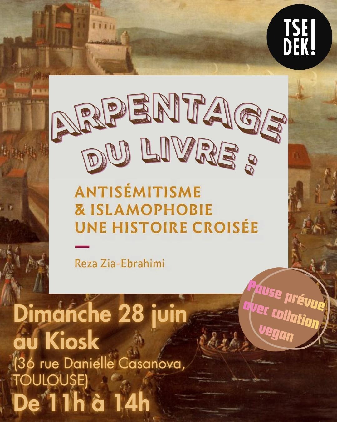 Arpentage du livre Antisémitisme et islamophobie de Reza Zia-Ebrahimi avec Tsedek!